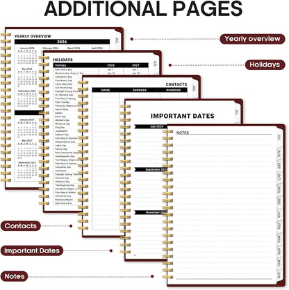 Planner 2026-2027, 8.5" x 11" Weekly and Monthly Academic Year Planner Calendar, July 2026 - June 2027, Hardcover Large School Planning Agenda With Tabs, Perfect for School & Office Supplies, A4, Green