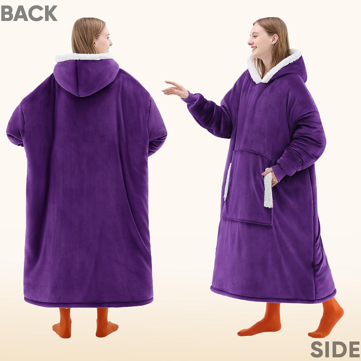 yescool Wearable Blanket Hoodie as Christmas Birthday Gifts for Women Mom - Colors A
