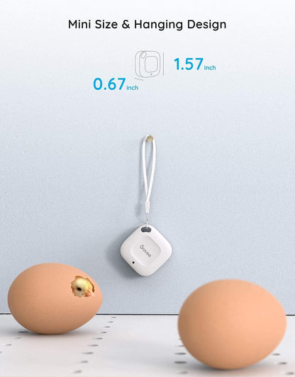 Govee Bluetooth Hygrometer Thermometer, Wireless Thermometer, Mini Humidity Sensor with Notification Alert, Data Storage and Export, 262 Feet Connecting Range