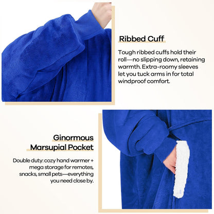 yescool Wearable Blanket Hoodie as Christmas Birthday Gifts for Women Mom - Colors A
