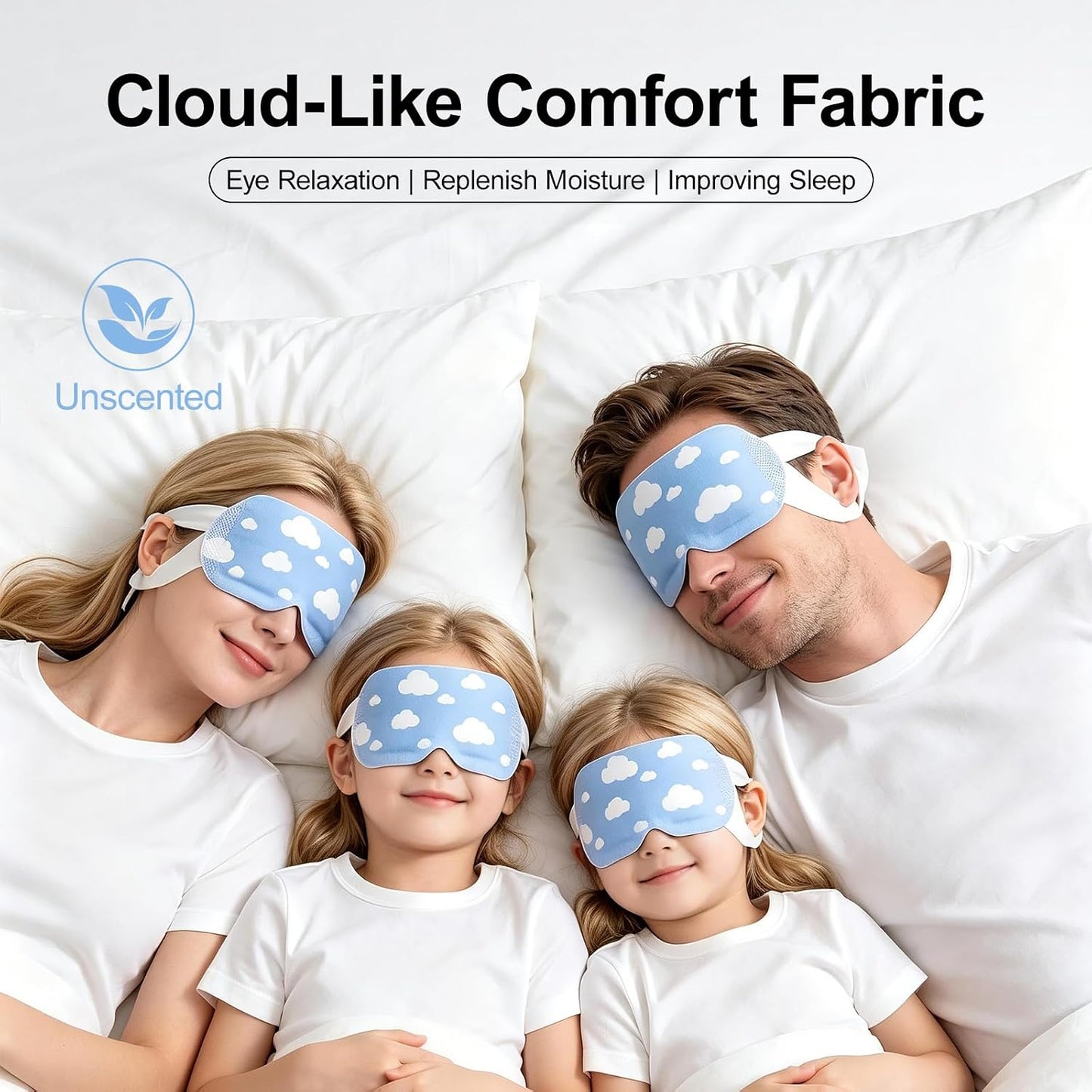 20 Packs Steam Eye Masks Disposable, Self Heating Heated Eye Mask Warm Compress for Sleep, Travel, Spa, Lint-Free Breathable Eye Masks for Women Men, Relaxation Gifts for Her Him (Unscented)