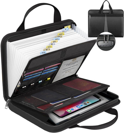 onvvippiv Important Document Organizer Folio Accordion File Organizer