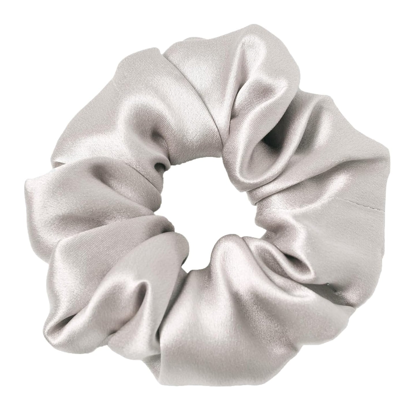 LILYSILK Silk Hair Scrunchies / Ties for Frizz & Breakage Prevention, 100% Mulberry, No Damage, Elastic ponytail Holders, 1Pc, Coffee - Colors A
