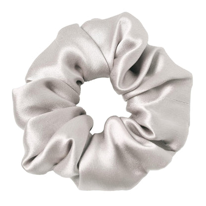 LILYSILK Silk Hair Scrunchies / Ties for Frizz & Breakage Prevention, 100% Mulberry, No Damage, Elastic ponytail Holders, 1Pc, Coffee - Colors A