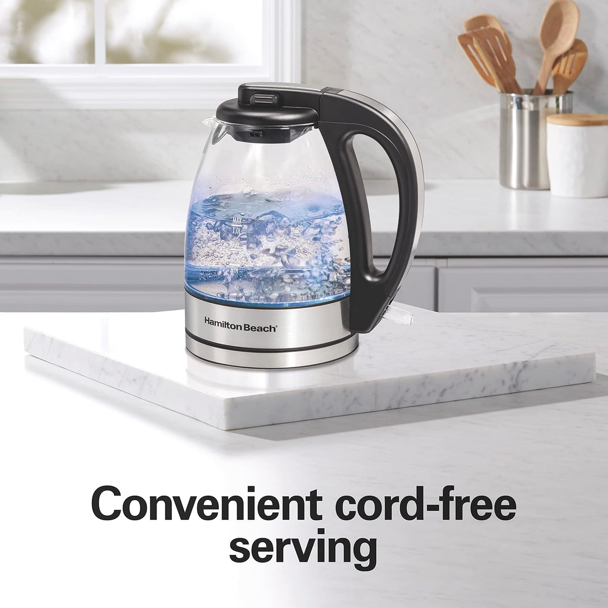 Hamilton Beach 1.8 Liter Electric Tea Kettle, Water Boiler & Heater