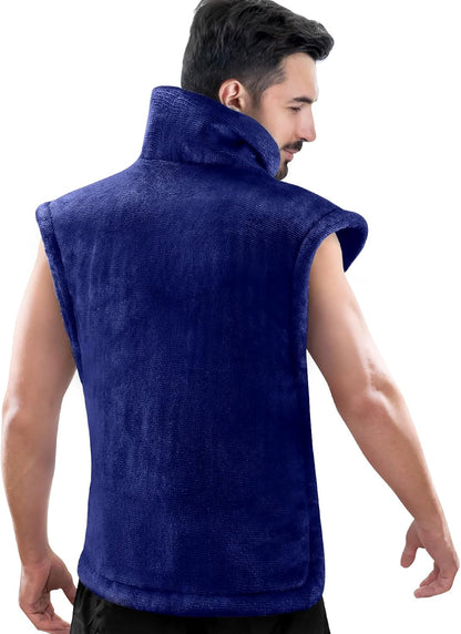 RENPHO Fathers Day Dad Gifts, Electric Heating Pad - 6 Heat Levels for Neck Shoulder and Back, Birthday Gifts for Women Men, Weighted Pad for Snug Fit, ETL Certified, FSA Eligible, 24"x33" Gray