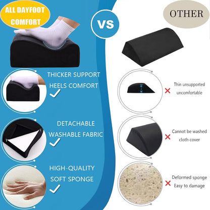 Work Foot Rest Under Desk,Comfort Foot Rest for Couch | Foot Rest For Under Desk at Work,At Soft Ergonomic Footrest,Support Foot Pillow,Heel Chair,Leg Elevation Pillow blue