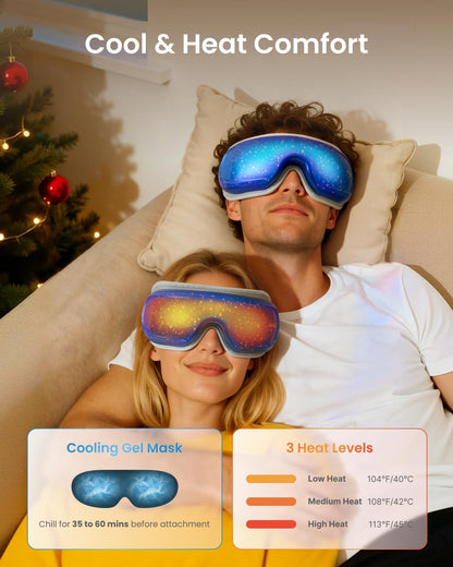 RENPHO Eyeris 3 Eye Massager with Heat and Cooling, Massaging Eye Mask