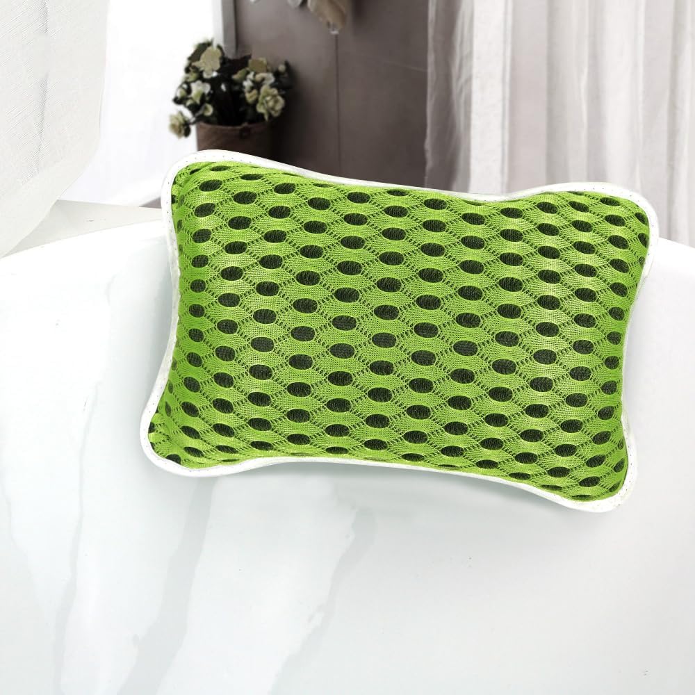 Luxury Bath Pillows for Tub, Slip Resistant Waterproof Bath Pillows for Tub Neck and Back Support with 2 Strong Suction Cups, Relaxing Spa Essentials
