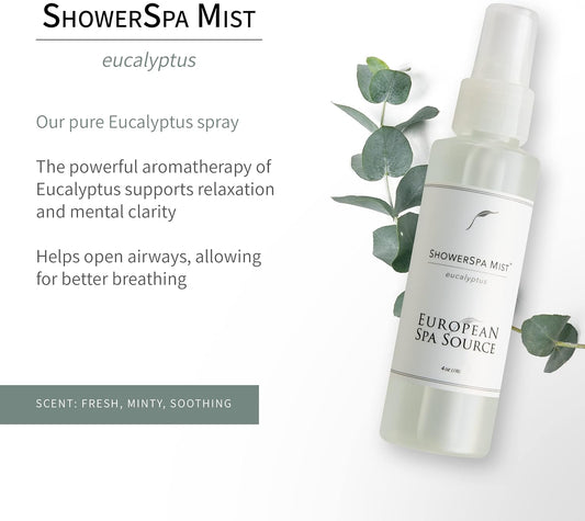 European Spa Source Eucalyptus ShowerSpa Mist, 4 Fl Oz