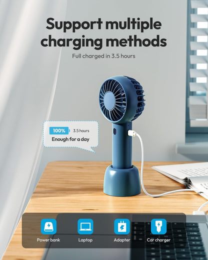 Gaiatop Mini Portable Fan, Small Personal Handheld Fan,Rechargeable