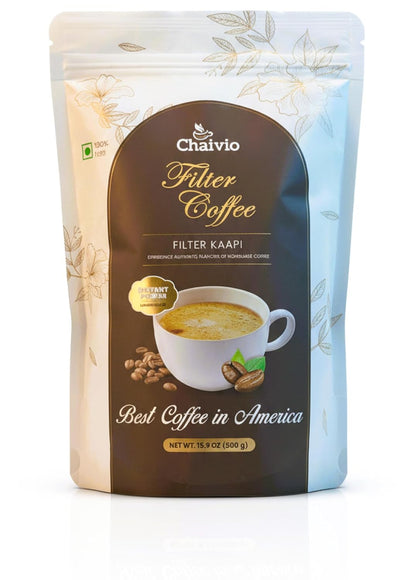Chaivio Masala Chai Tea Latte, Unsweetened Instant Powder, Authentic Chai-with Natural Ingredients, No Preservatives, Tea Powder, Quick and Healthy Chai(1 lb)