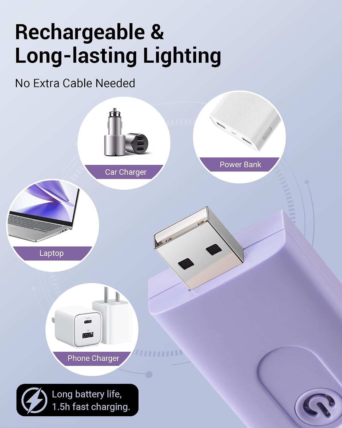 DEWENWILS Book Reading Light, USB Rechargeable Booklight for Reading at Night, LED Clip On Book Lights for Kids, Bookworms, Blue Light Blocking, Amber + Warm White (Green)