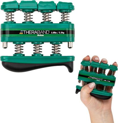 TheraBand Finger Exerciser — Hand & Finger Strengthener for Grip, Dexterity, Arthritis & Rehab — Spring-Loaded, Isolates Each Finger