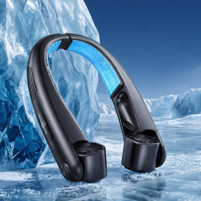 Portable Neck Fan with Cooling Plates, Neck Air Conditioner 100 Speed