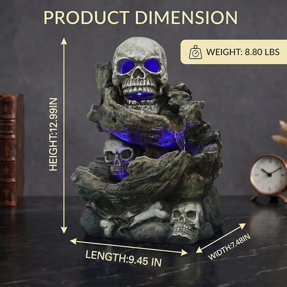Sunlinua Natural Rocks Tabletop Water Fountain Indoor Water Fountains with 4-Tier Soothing Sound Desktop Waterfall with DIY Decoration for Meditation Desk Home Office Decor(Indoor Electrical Plug)