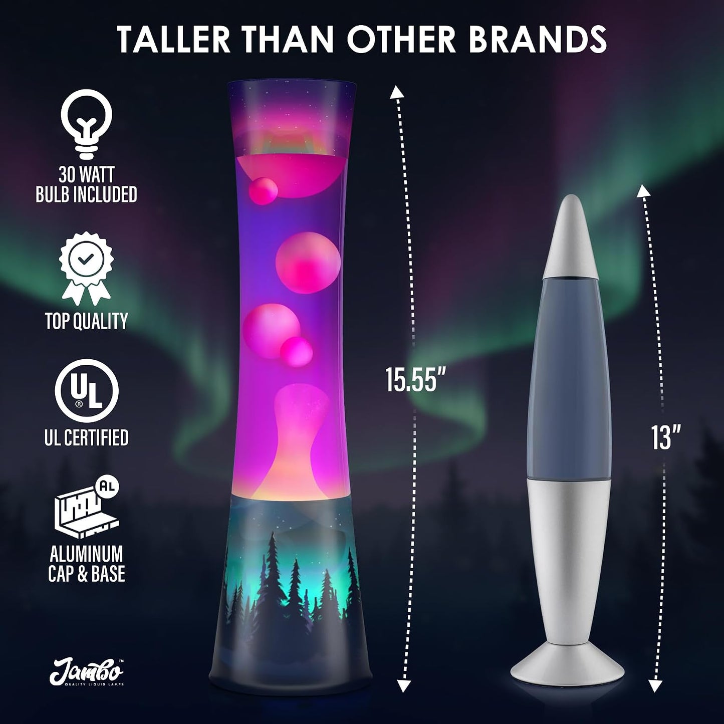 JAMBO 15.5" The Upgraded Motion Lamp, Sunset Decal Motion Light, Beautiful Home Decor, Living Room Bedroom Lamp, Relaxing Nightlight for Teens, Kids & Adults