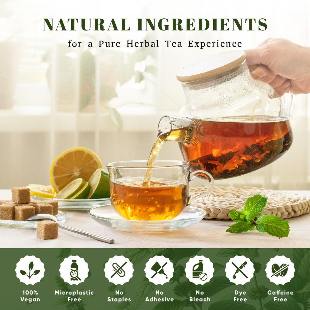 Oxify USDA Organic Spearmint Loose Leaf Tea, Caffeine Free, 16 oz