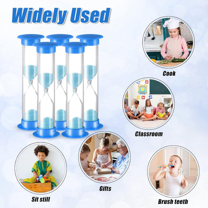 Queekay 48 Pcs 2 Minute Sand Timer for Kids, Mini Hourglass Bulk Sand Clock Timer for Adult Kids in Classroom Kitchen Games Office School(Colorful)