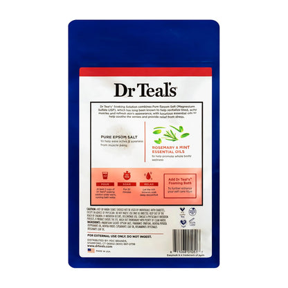 Dr Teal's Epsom Salt Magnesium Soak, Wellness Therapy with Rosemary & Mint, 3 lbs