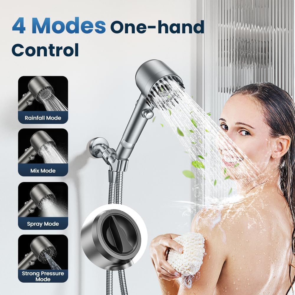 JOMST Filtered Shower Head with Handheld High Pressure Shower Head