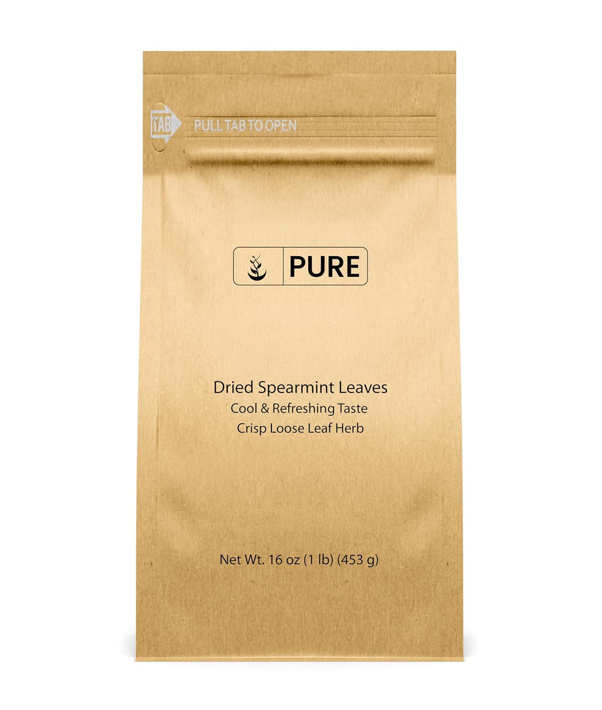 Dried Spearmint Leaves Fresh Flavor, Loose Leaf Tea Additive, Cool & Refreshing, Add to Tea (16 Ounce)