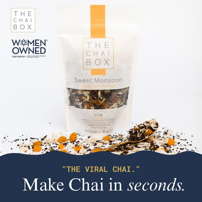 The Chai Box Traditional Coconut & Mango Chai - 100% Organic Black Tea