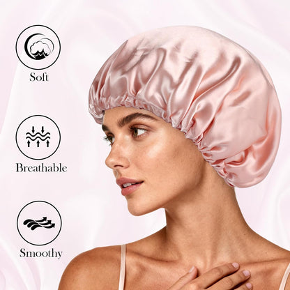 Satin Bonnet Double Layer Silk Bonnet for Sleeping Women for Natural Curly