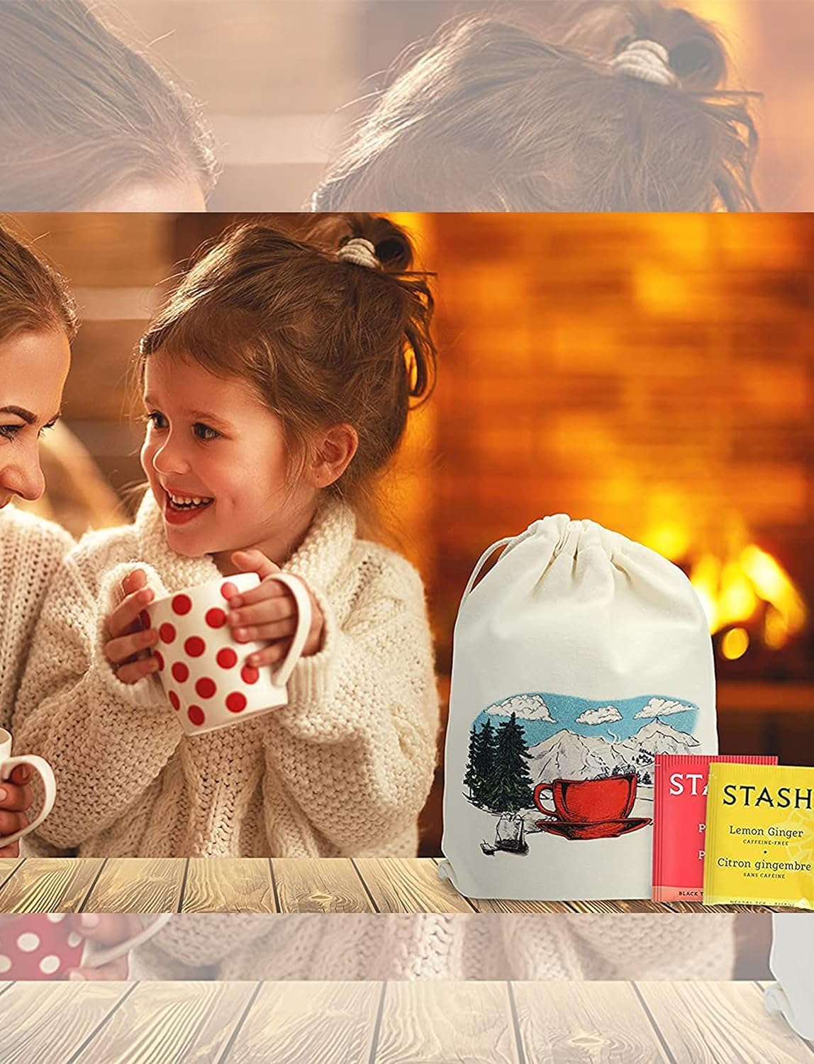 Stash Tea Sampler 40 Assorted Tea Bags, 18 Flavours in Cotton Pouch