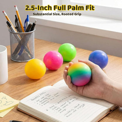 LOVESTOWN 5PCS Stress Balls for Adults, Sensory Squishy Squeeze Ball Toys
