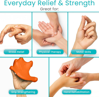 Vive Therapy Putty for Adults, for Hand (2 Pack) - Occupational Sensory Stress Relief Tools - for Physical Exercise, Finger Pain, Grip Strength, Rehab, Arthritis, Forearms, Fidgeting, Motor Skills