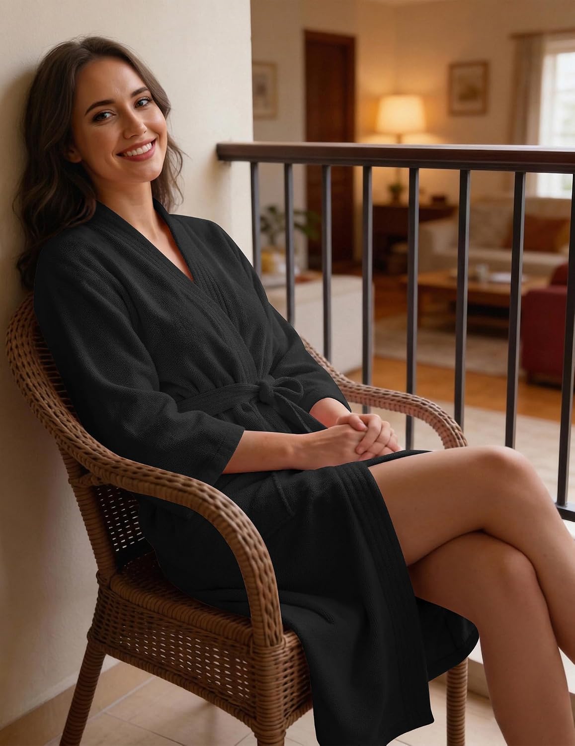 Ekouaer Towel Robe for Women Terry Cloth Robes for Women Absorbent Bathrobe