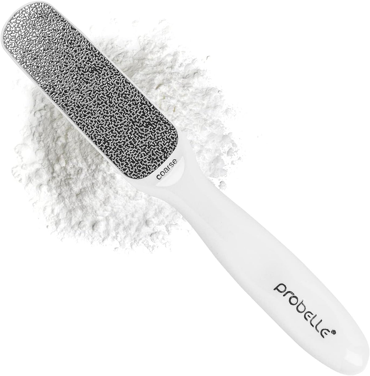 Probelle Double Sided Multidirectional Nickel Foot File Callus Remover - Immediately Reduces calluses and Corns to Powder for Instant Results, Safe Tool (Dark Grey)
