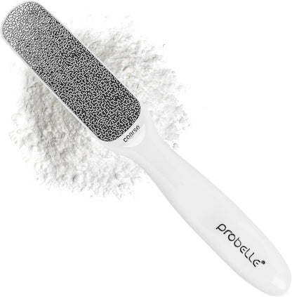 Probelle Double Sided Multidirectional Nickel Foot File Callus Remover - Immediately Reduces calluses and Corns to Powder for Instant Results, Safe Tool (Dark Grey)