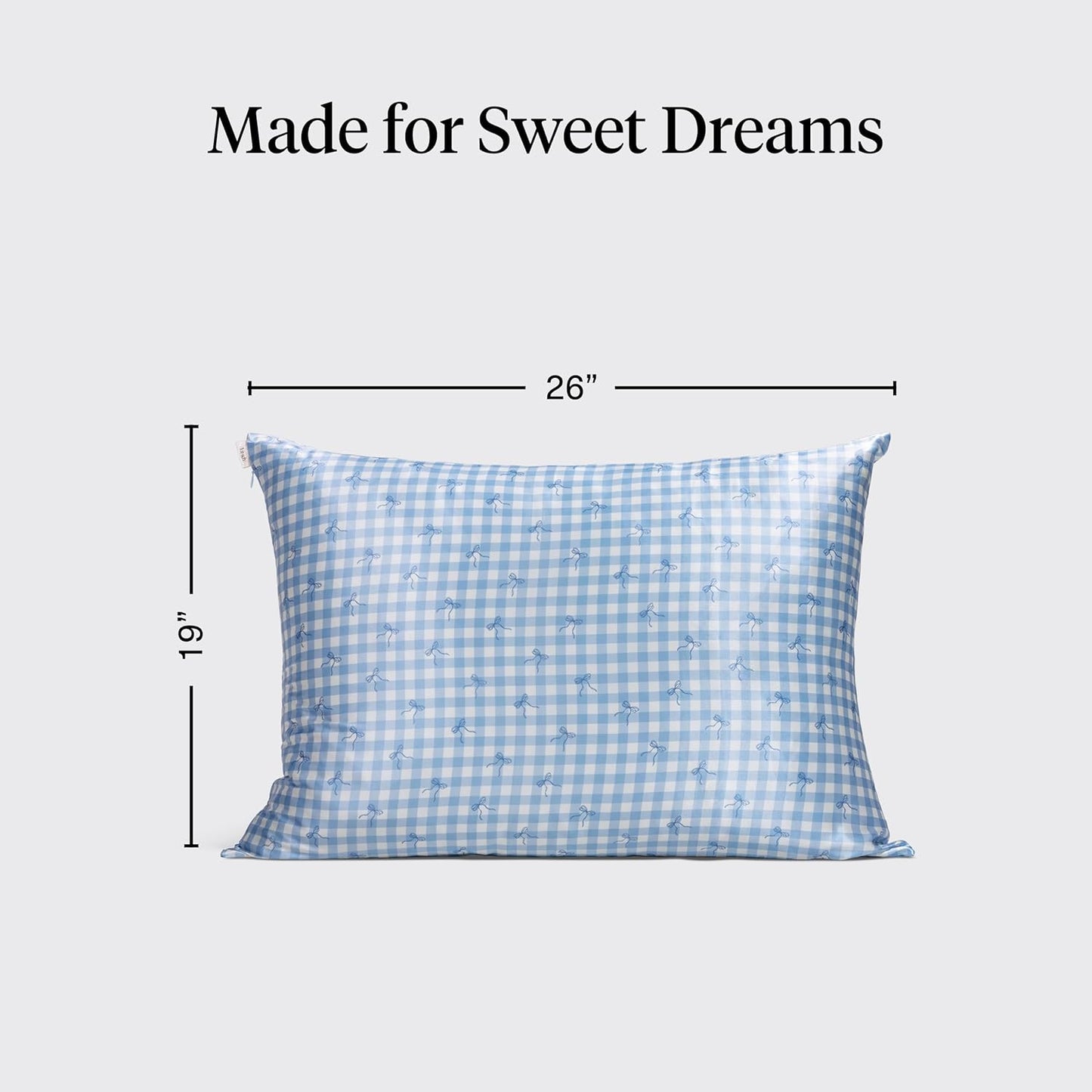 Kitsch Satin Pillowcase with Zipper for Hair & Skin - Softer Than Silk Pillow Cases, Smooth Cooling Satin Pillow Case, Wrinkle-Free, Machine Washable - Pillow Cases Standard Size (19x26) - Blush