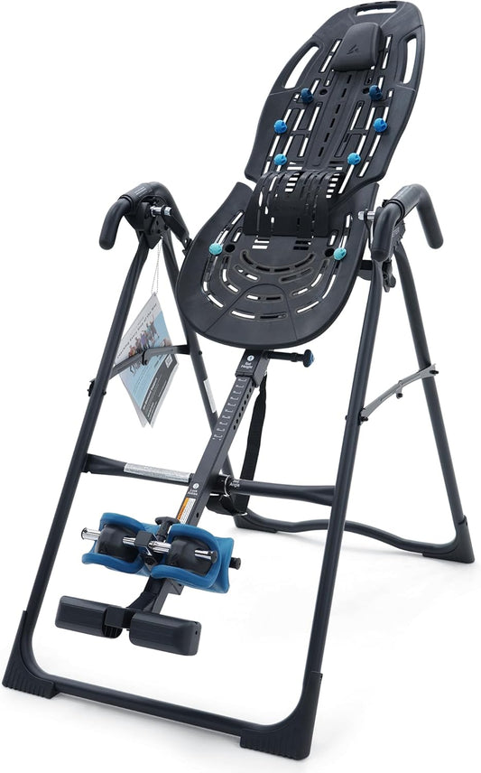 TEETER EP-560 Inversion Table w/Accessories for Back Pain Relief – FDA-Registered, UL Safety Certified, 300 lb Capacity, Designed & Patented in USA