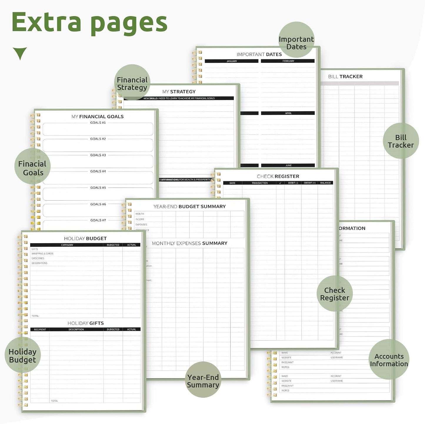 Budget Planner - Monthly Budget Book with Expense Tracker Notebook, Undated Bill Organizer & Finance Planner to Take Control of Your Money, Account Book to Manage Your Finances-Pink