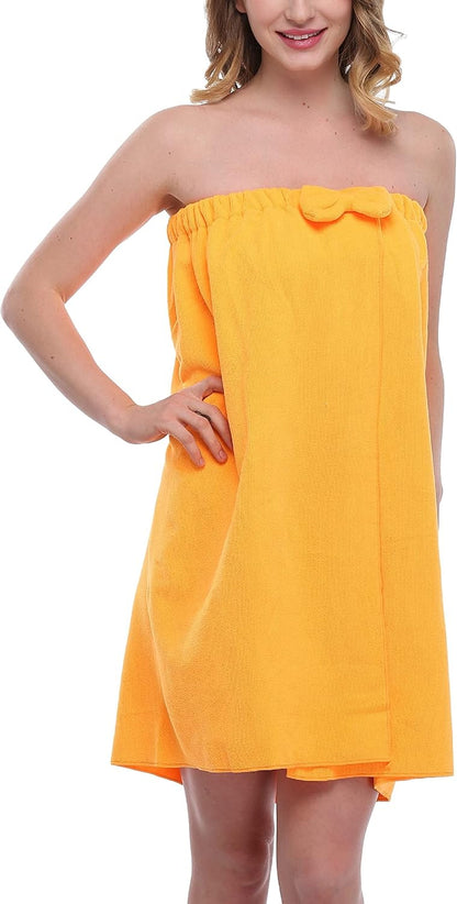 goodmansam Women's Shower Wrap Robes Spa Body Wrap Bathrobe Ultra Absorbent Cover up Towels