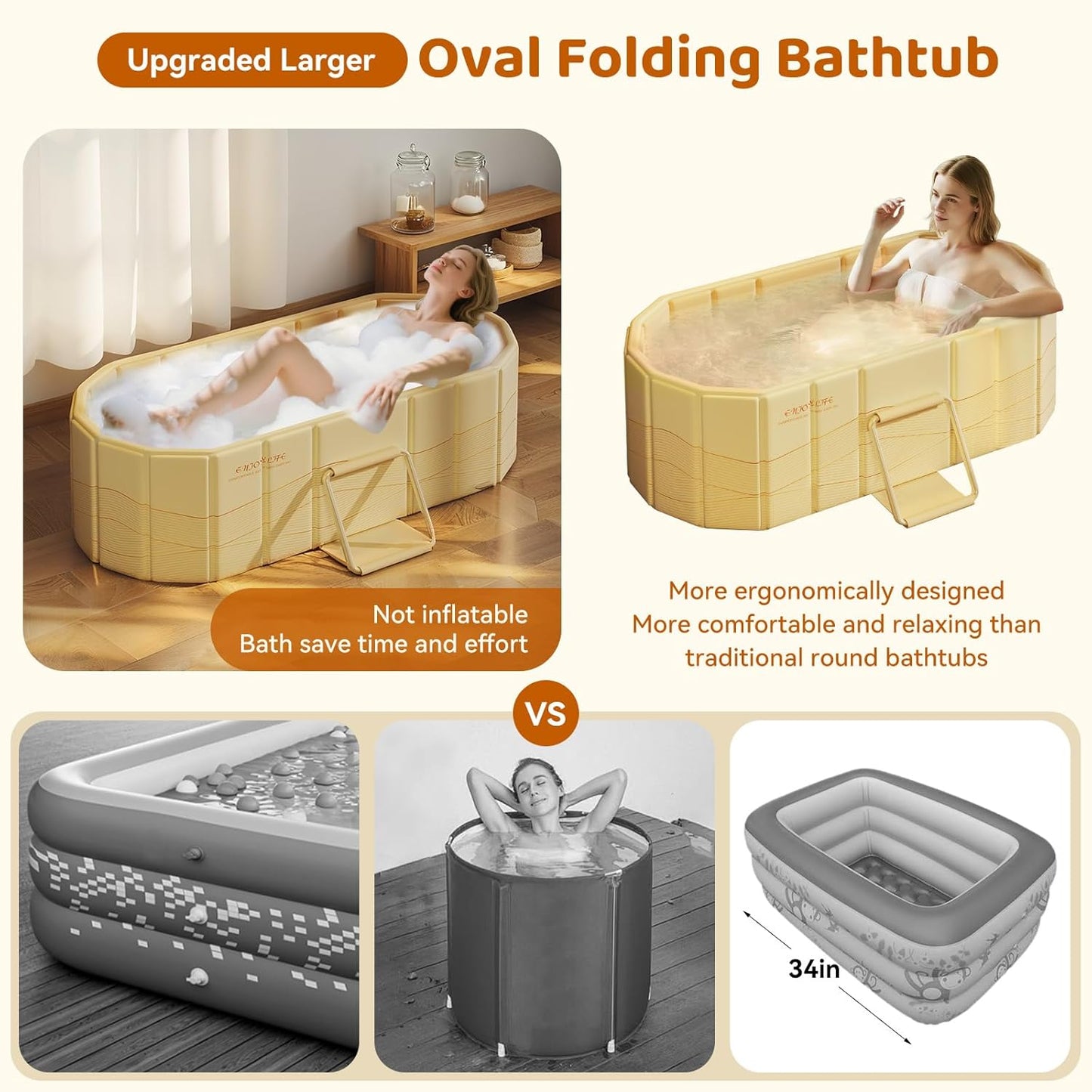 Expandable Bathtub Tray, Foldable Bath Tray for Tub, Acrylic Bath Table Trays Storage Rack, Bath Tub Tray for Bathtub & Bathroom Accessories (Transparent Bathtub Tray, 22"L x 7.8"W x 1.7"H)