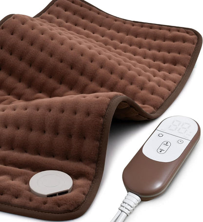 VALGELUIK Heating Pad for Back, Neck & Shoulder Pain Relief – 12"x24" Electric Heat Pad, Auto-Off, Machine Washable, Moist/Dry Heat Options – Thoughtful Mother's Day Gifts for Mom, Dad, Women & Men
