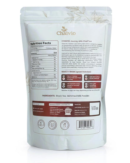 Chaivio Masala Chai Tea Latte, Unsweetened Instant Powder, Authentic Chai-with Natural Ingredients, No Preservatives, Tea Powder, Quick and Healthy Chai(1 lb)