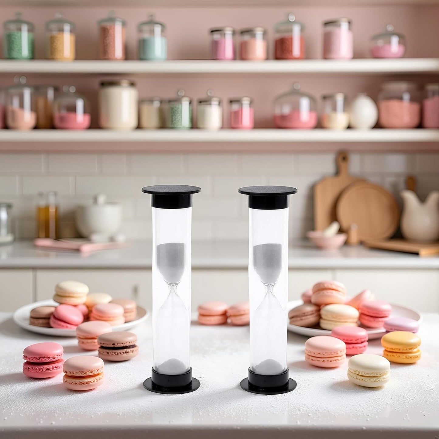 2Pcs New Mini Hourglass Sand Timer - 1 Minute (60 Seconds) Sandglass Clock | Compact Sand Timer for Games, Workouts & Time Management | Portable Timekeeping Tool