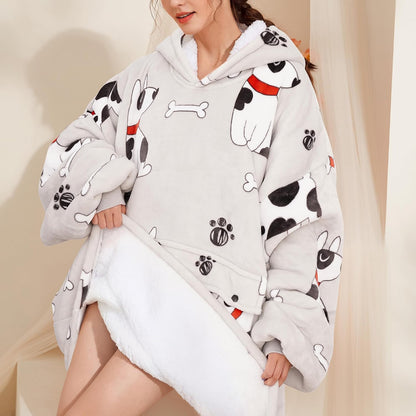 Narecte Cozy Oversized Blanket Hoodie Wearable Blanket Adults Soft Hooded Blanket Hoodie Birthday Gifts for Women Christmas - Colors A
