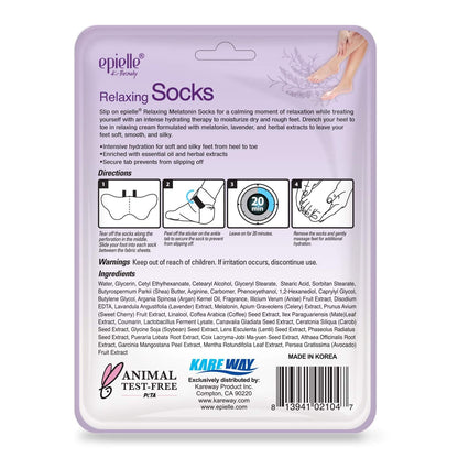 Epielle Foot Peel Mask | 2 Pairs | For Cracked Heels, Dead Skin & Calluses | Smooth & Repair Rough, Dry Skin | Beauty Gift, Spa Day, Gift Set | Korean Skincare