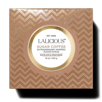 LALICIOUS Endless Summer Exfoliating & Moisturizing Body Scrub | Sugar & Coconut Oil | Pre-Shave Scrub for Ingrown Hairs & Razor Bumps | Gently Buffs & Smooths Sensitive Skin | No Parabens Large 16oz