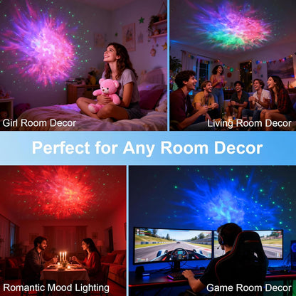 CHIGIH Galaxy Projector, LED Starry Sky Nebula Night Light Star Projector