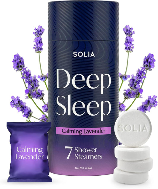 Patented Deep Sleep Lavender Shower Steamers, Steam Shower Tablets