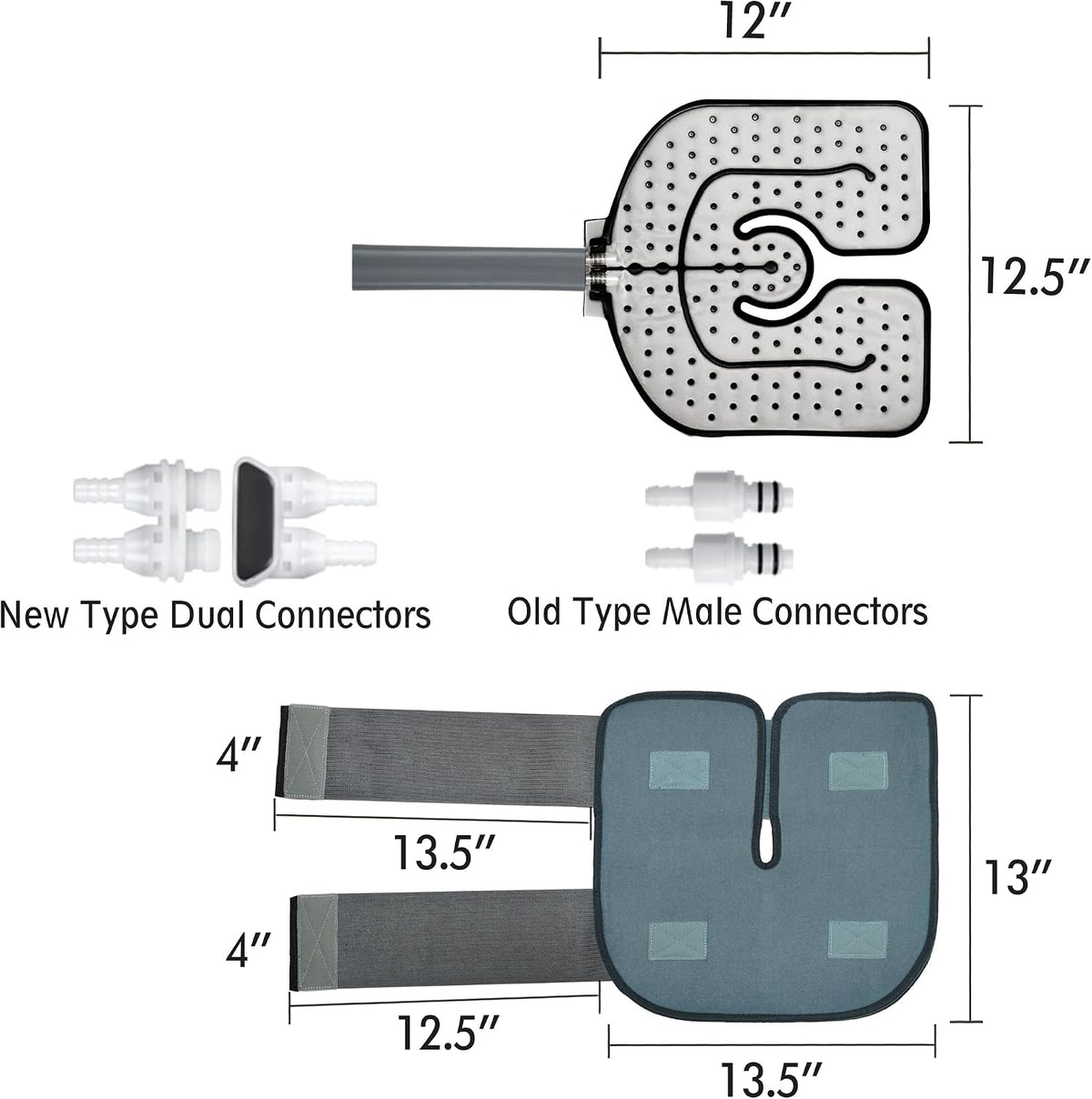 NEHOO Extra Large Hip/Knee Pad for Cold Therapy System, Attachment for Ice Therapy Machine, Please Review The Product Description and Video if Your Unit is from A Different Brand