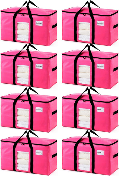 TAILI Blue Extra Large Moving Bags,Storage Bags with Visible Window