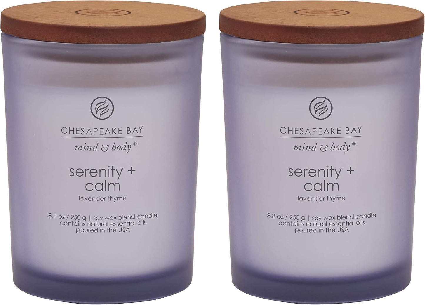 Chesapeake Bay Candle Scented Candle Serenity + Calm (Lavender Thyme) Coffee Table Home Décor